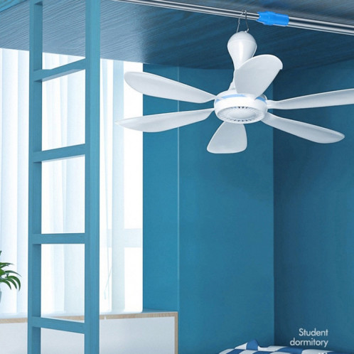 Mini ventilateur USB à énergie éolienne élevée, silencieux, petit ventilateur de plafond à six pales, style : ventilateur unique, pour dortoir domestique SH2301882-016